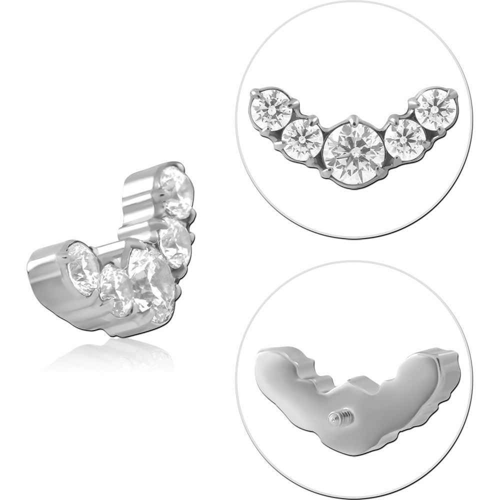 TITANIUM JEWELED MICRO ATTACHMENT FOR 1.2MM INTERNALLY THREADED PINS-KITE