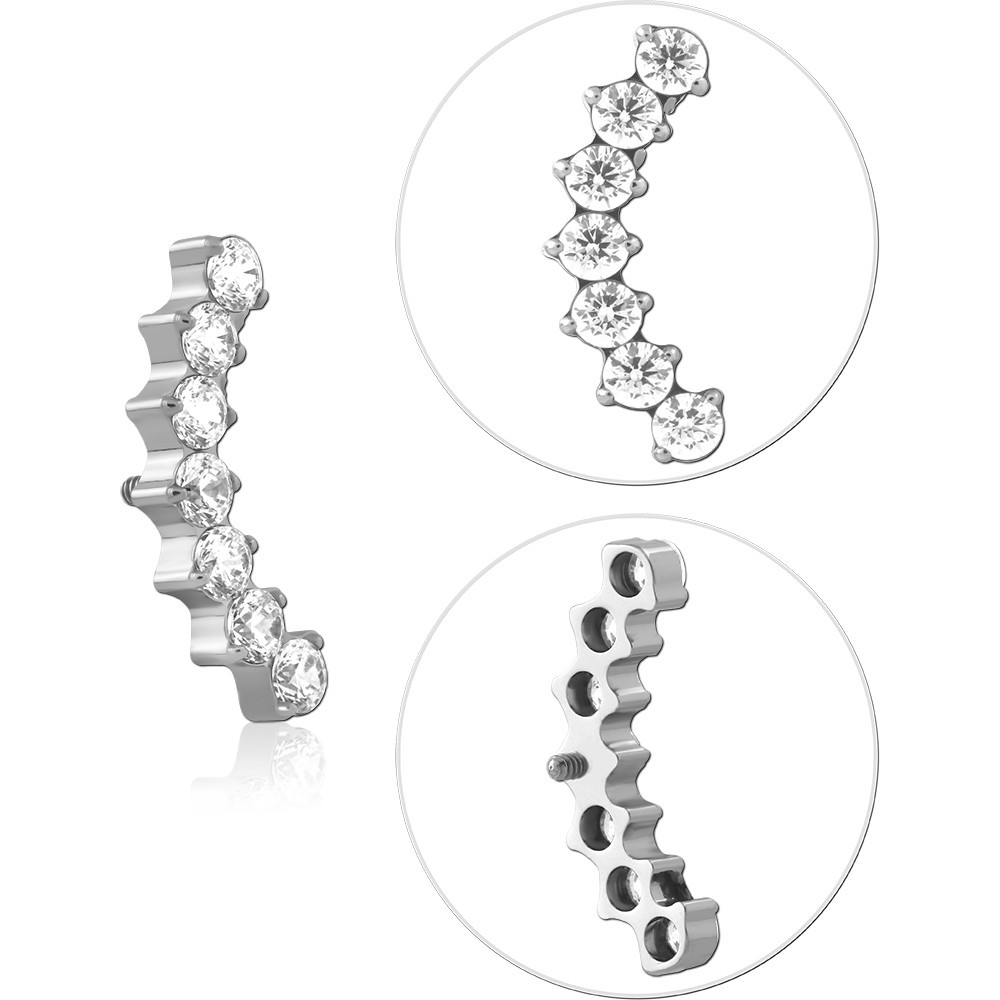 TITANIUM JEWELED MICRO ATTACHMENT FOR 1.2MM INTERNALLY THREADED PINS-KITE