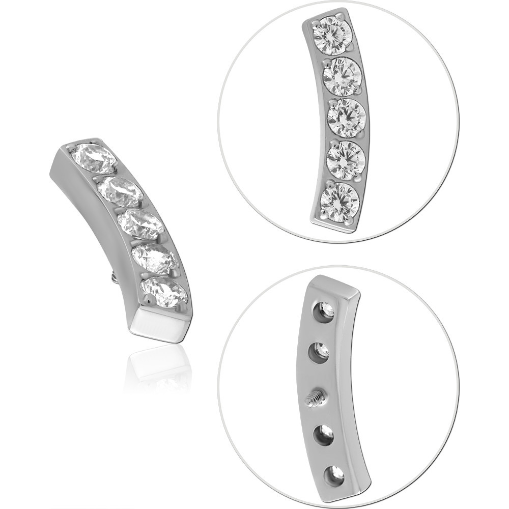 TITANIUM JEWELED MICRO ATTACHMENT FOR 1.2MM INTERNALLY THREADED PINS-KITE