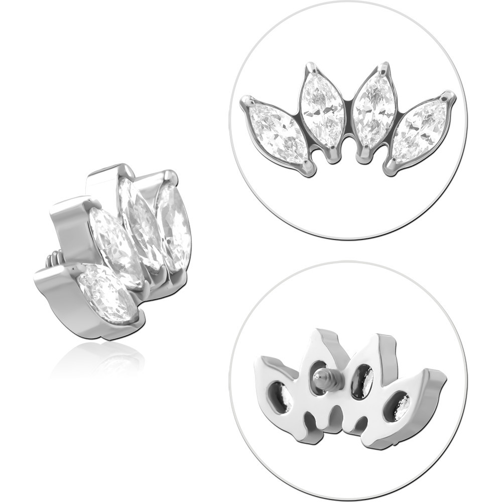 TITANIUM JEWELED MICRO ATTACHMENT FOR 1.2MM INTERNALLY THREADED PINS-KITE