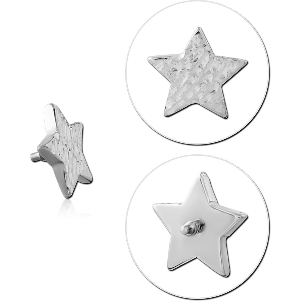 TITANIUM MICRO ATTACHMENT FOR 1.2 MM INTERNALLY THREADED PINS - STAR