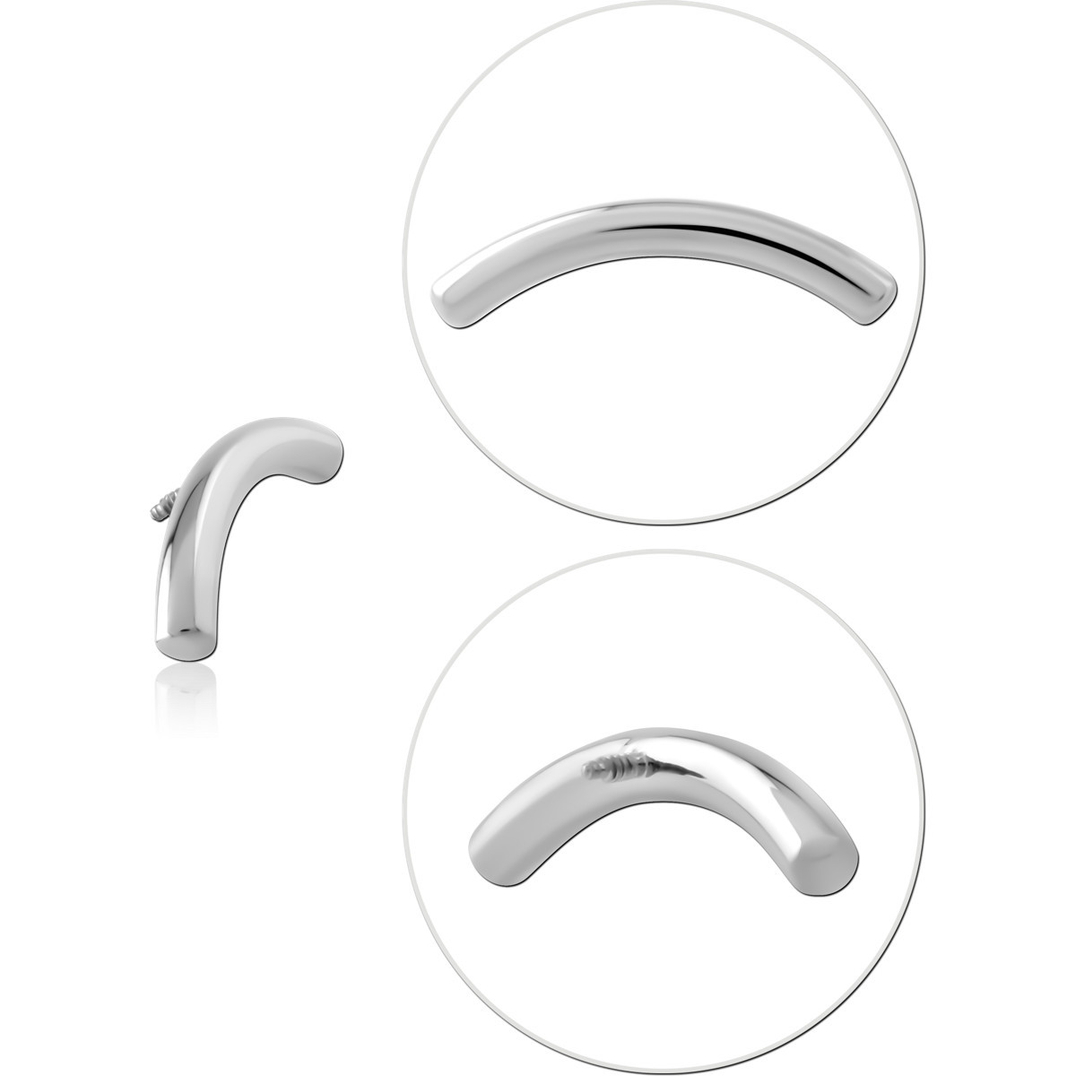 TITANIUM MICRO ATTACHMENT FOR 1.2MM INTERNALLY THREADED PINS
