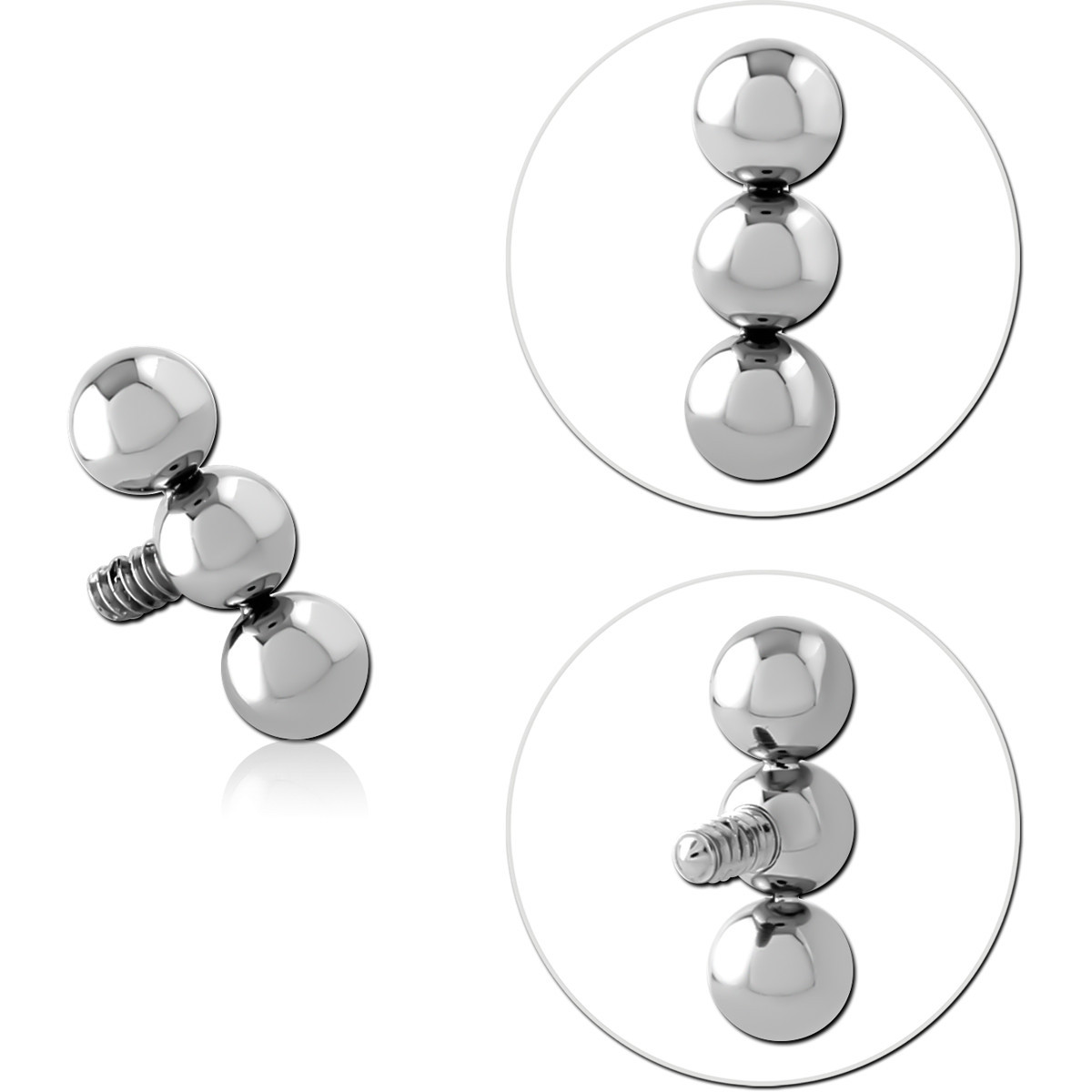 TITANIUM MICRO ATTACHMENT FOR 1.2MM INTERNALLY THREADED PINS