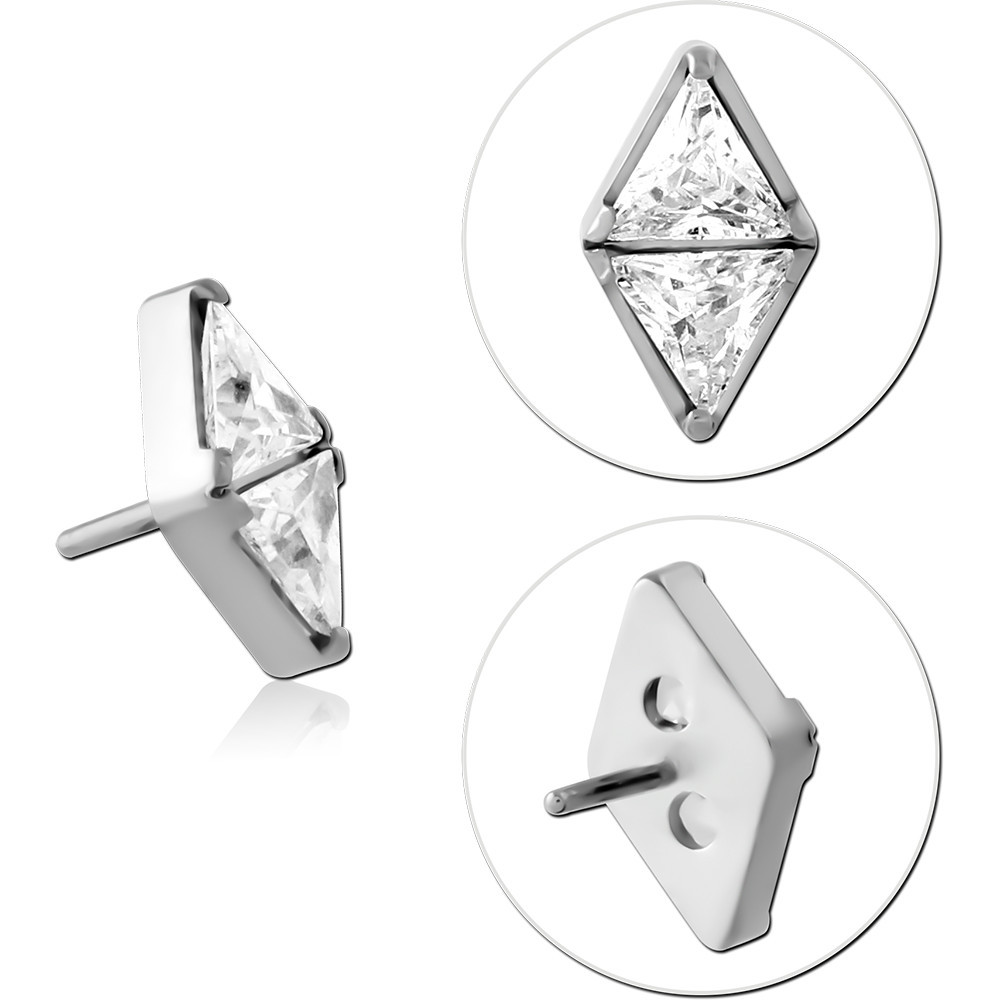 TITANIUM JEWELLED THREADLESS TOPS ATTACHMENT