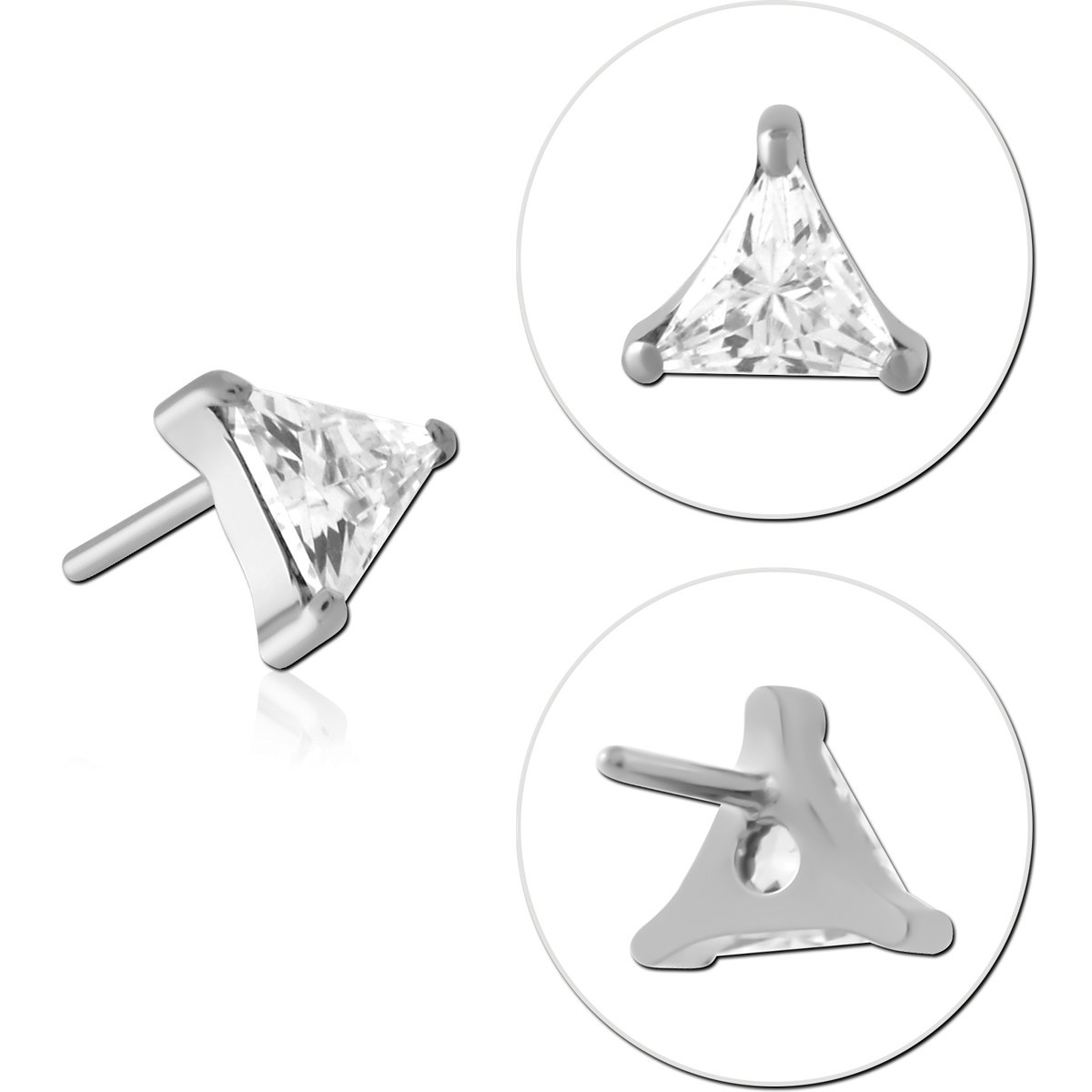 TITANIUM JEWELED THREADLESS TOPS ATTACHMENT SIZE 3.5X4MM