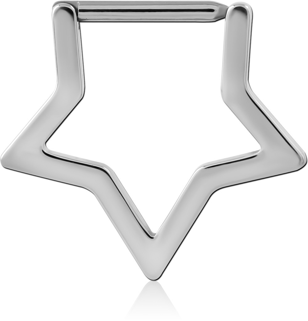 TITANIUM STAR SEPTUM RING