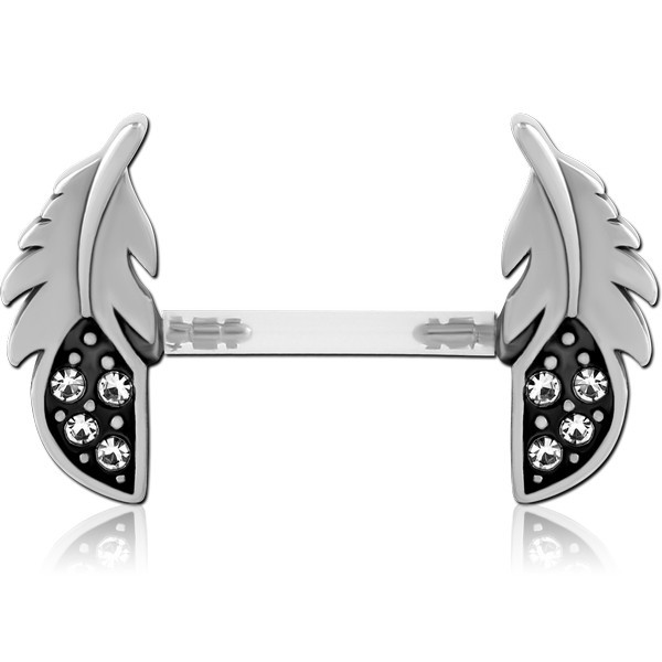 BIOFLEX PUSH FIT JEWELED NIPPLE BARBELL