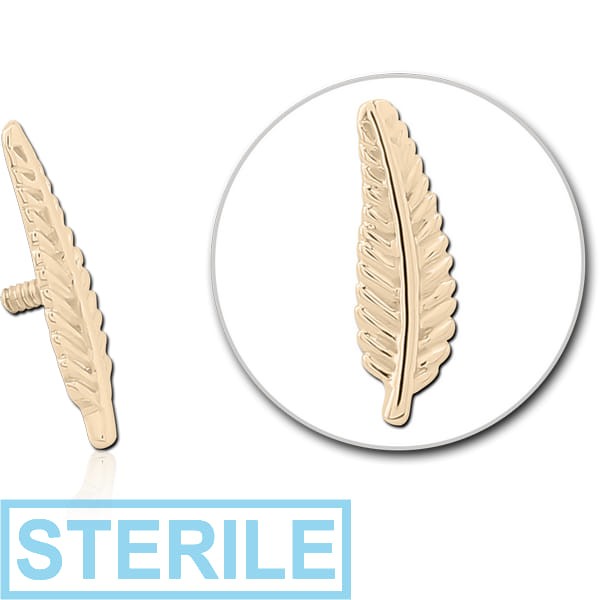 STERILE 14K GOLD FOR 1.2MM INTERNALLY THREADED PINS