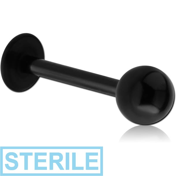 STERILE BLACK PVD COATED SURGICAL STEEL MICRO LABRET