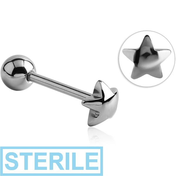 STERILE SURGICAL STEEL BARBELL - STAR