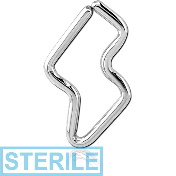 STERILE SURGICAL STEEL OPEN BOLT SEAMLESS RING