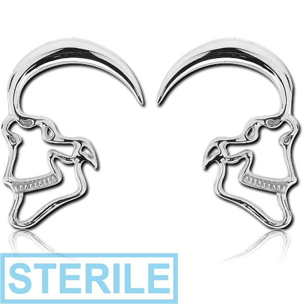 STERILE SURGICAL STEEL CLAW - SKULL OUTLINE