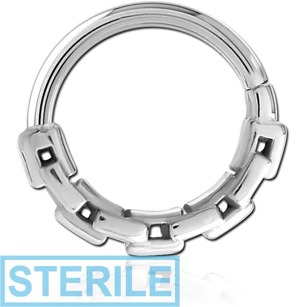 STERILE SURGICAL STEEL SEAMLESS RING