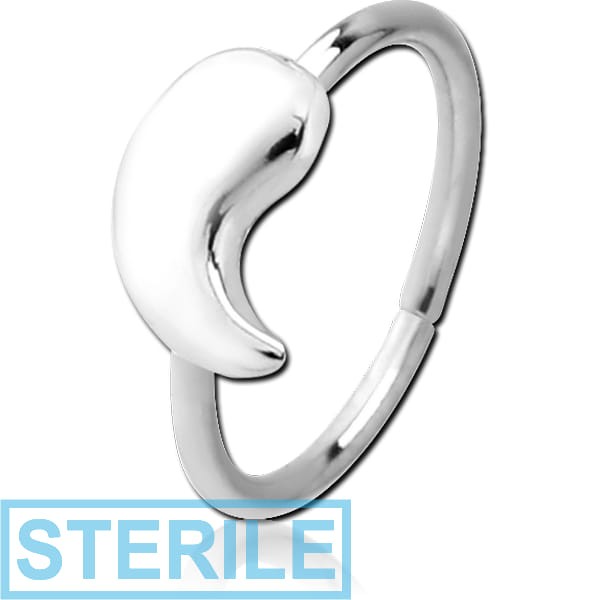 STERILE SURGICAL STEEL SEAMLESS RING - APOSTROPHE