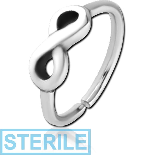STERILE SURGICAL STEEL SEAMLESS RING - INFINITY