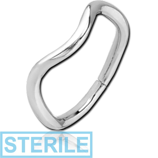 STERILE SURGICAL STEEL SEAMLESS RING - BENDED