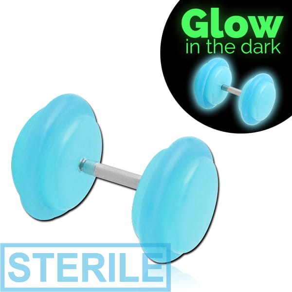 STERILE UV ACRYLIC GLOW IN THE DARK FAKE PLUG