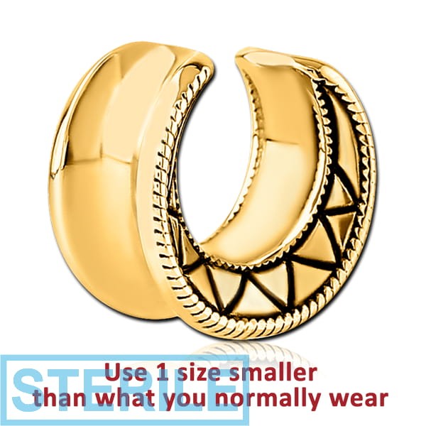 STERILE GOLD PVD COATED SURGICAL STEEL HALF TUNNEL