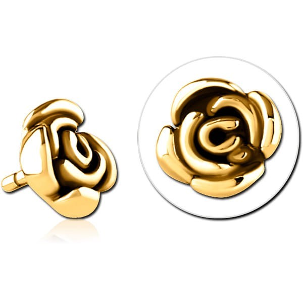 STERILE GOLD PVD COATED SURGICAL STEEL PUSH FIT ATTACHMENT FOR BIOFLEX INTERNAL LABRET