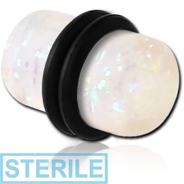 STERILE UV ACRYLIC GLITTERING STRAIGHT PLUG