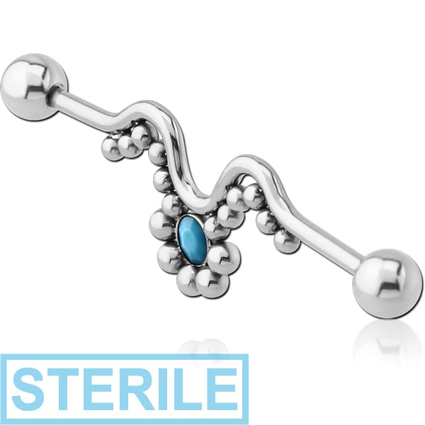STERILE SURGICAL STEEL INDUSTRIAL BARBELL