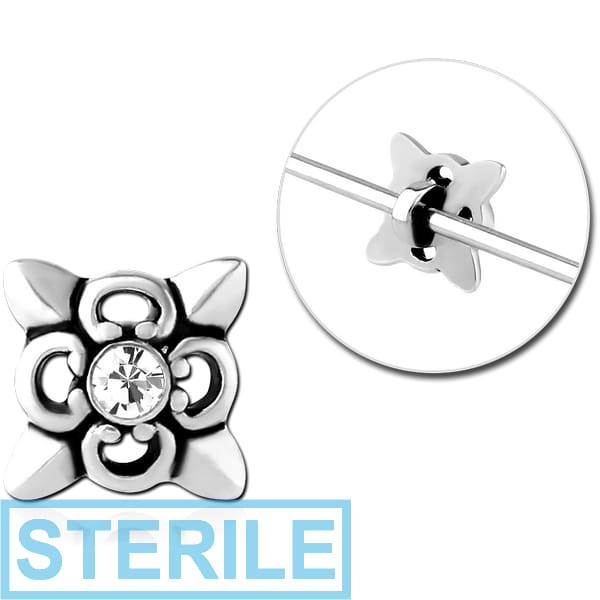 STERILE SURGICAL STEEL ADJUSTABLE SLIDING CHARM FOR INDUSTRIAL BARBELL