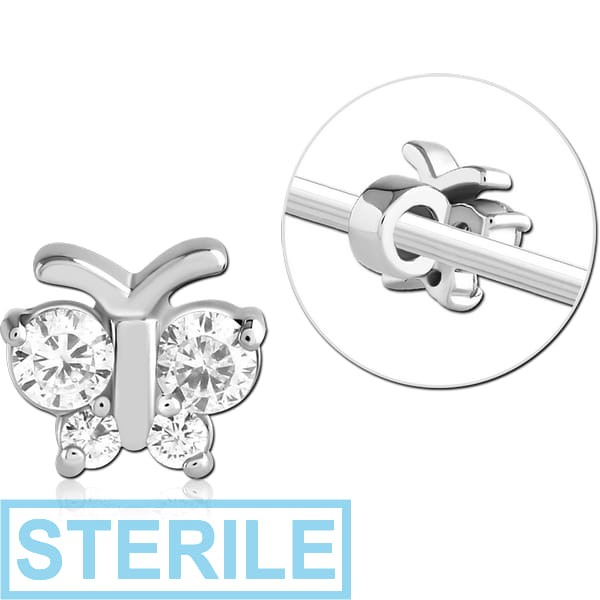 STERILE SURGICAL STEEL ADJUSTABLE SLIDING CHARM FOR INDUSTRIAL BARBELL