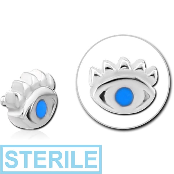STERILE SURGICAL STEEL ATTACHMENT WITH ENAMEL FOR 1.6MM INTERNALLY THREADED PINS - EYE