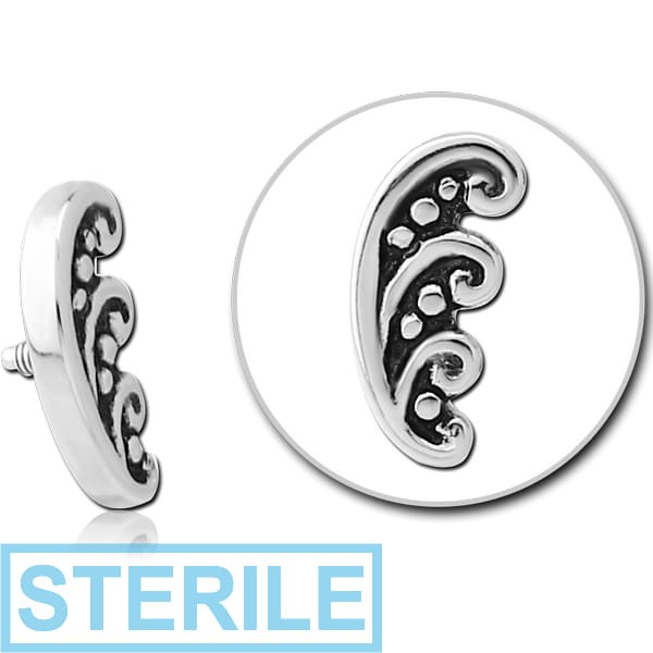 STERILE SURGICAL STEEL ATTACHMENT FOR 1.6MM INTERNALLY THREADED PINS - WING