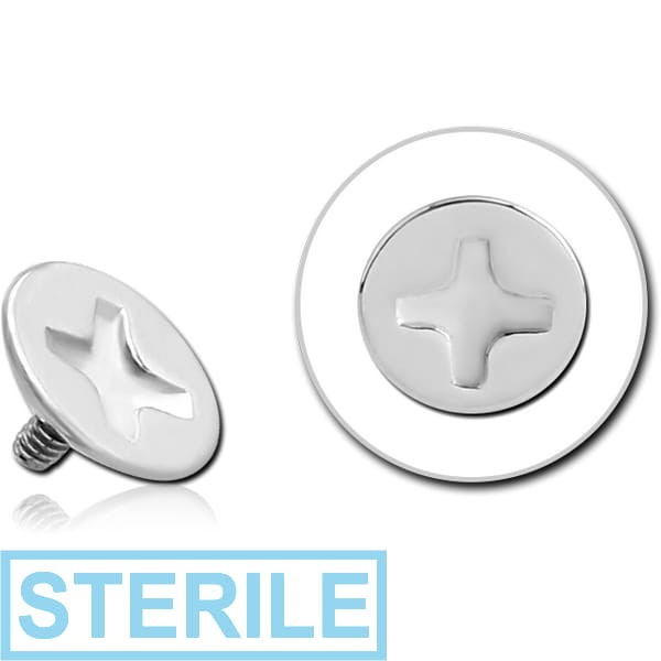 STERILE SURGICAL STEEL ATTACHMENT FOR 1.6MM INTERNALLY THREADED PINS - SCREW HEAD