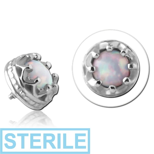 STERILE SURGICAL STEEL SYNTHETIC OPAL ATTACHMENT FOR 1.6MM INTERNALLY THREADED PINS