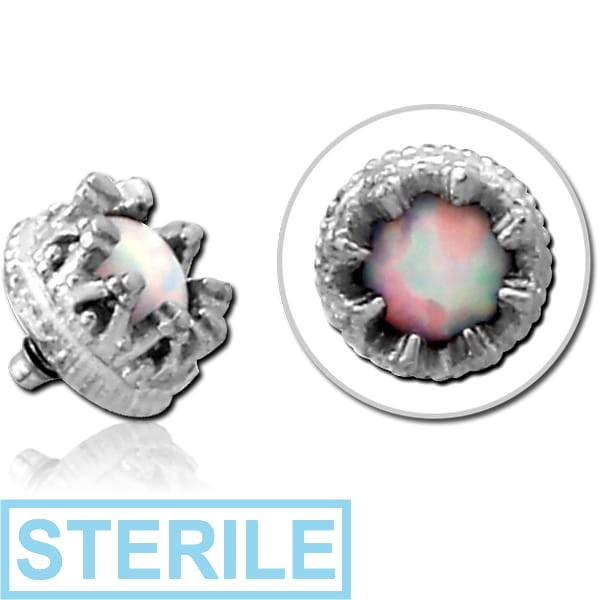 STERILE SURGICAL STEEL SYNTHETIC OPAL ATTACHMENT FOR 1.6MM INTERNALLY THREADED PINS