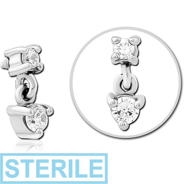 STERILE SURGICAL STEEL JEWELE ATTACHMENT FOR 1.6MM INTERNALLY THREADED PINS