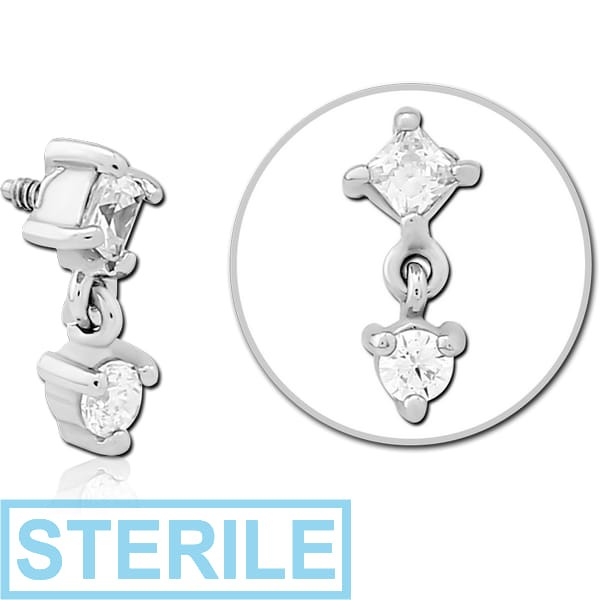 STERILE SURGICAL STEEL JEWELLED ATTACHMENT FOR 1.6MM INTERNALLY THREADED PINS