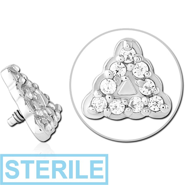 STERILE SURGICAL STEEL JEWELLED ATTACHMENT FOR 1.6MM INTERNALLY THREADED PINS