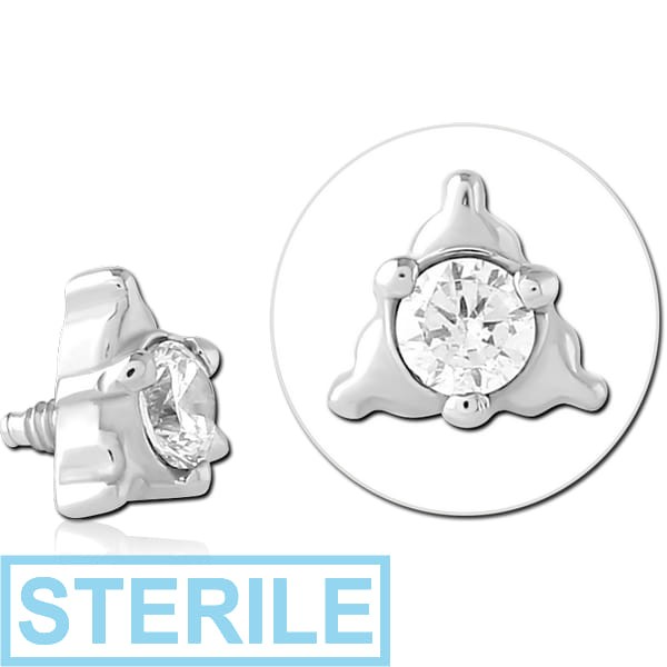 STERILE SURGICAL STEEL JEWELLED ATTACHMENT FOR 1.6MM INTERNALLY THREADED PINS