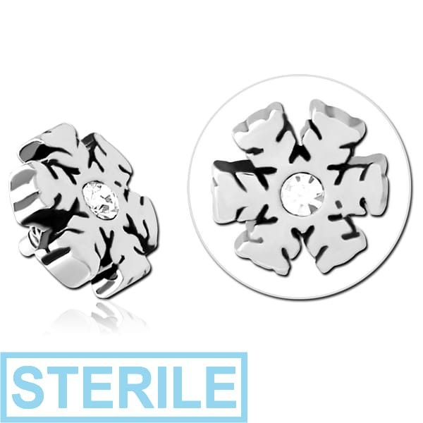 STERILE SURGICAL STEEL JEWELLED MICRO ATTACHMENT FOR 1.2MM INTERNALLY THREADED PINS