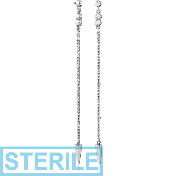 STERILE SURGICAL STEEL JEWELLED MICRO ATTACHMENT FOR 1.2MM INTERNALLY THREADED PINS