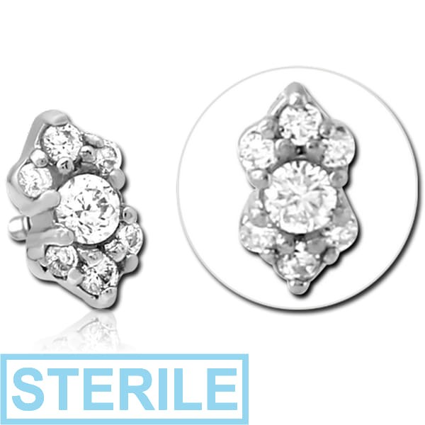 STERILE SURGICAL STEEL JEWELLED MICRO ATTACHMENT FOR 1.2MM INTERNALLY THREADED PINS - TRIPLE