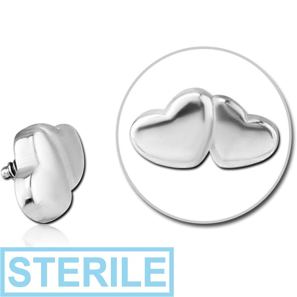 STERILE SURGICAL STEEL MICRO ATTACHMENT FOR 1.2MM INTERNALLY THREADED PINS - CONJOINED HEARTS