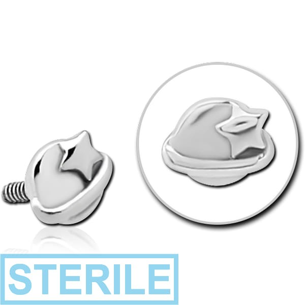 STERILE SURGICAL STEEL MICRO ATTACHMENT FOR 1.2MM INTERNALLY THREADED PINS - EYE STAR