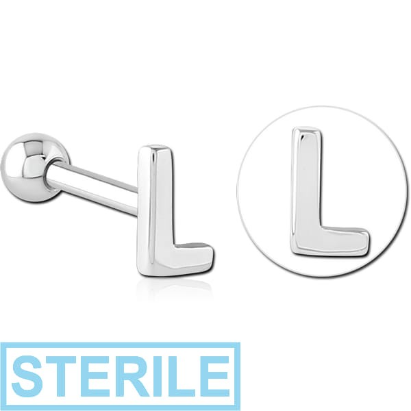 STERILE SURGICAL STEEL TRAGUS MICRO BARBELL - L