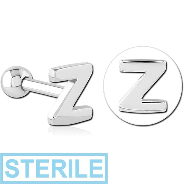 STERILE SURGICAL STEEL TRAGUS MICRO BARBELL - Z