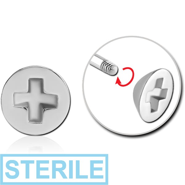 STERILE SURGICAL STEEL MICRO THREADED SCREW HEAD ATTACHMENT