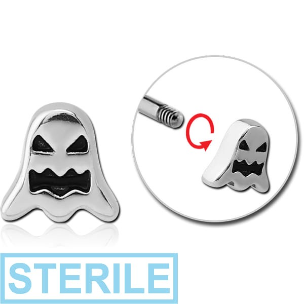 STERILE SURGICAL STEEL MICRO ATTACHMENT FOR 1.2MM THREADED PINS- GHOST