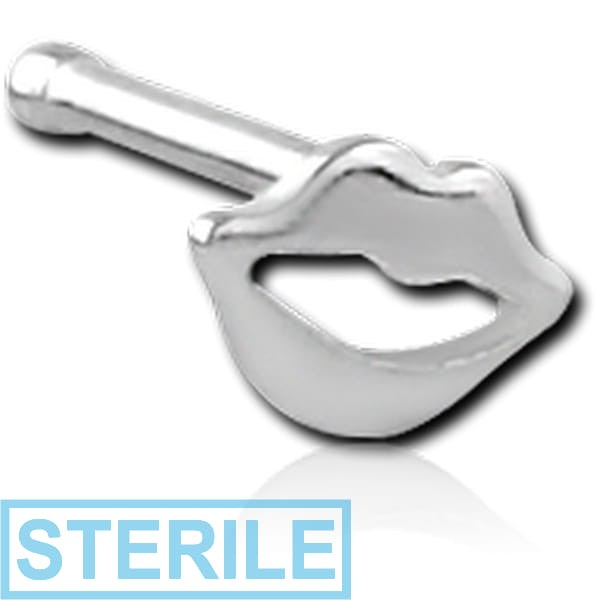 STERILE SURGICAL STEEL LIPS NOSE BONE