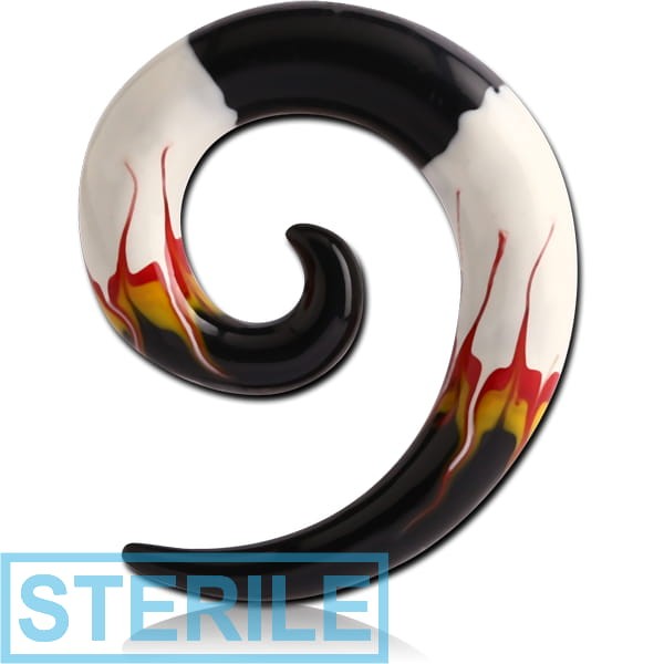 STERILE PAINTED ACRYLIC EAR SPIRAL