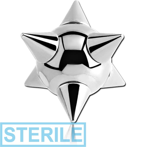STERILE SURGICAL STEEL SPIKEY BALL FOR BALL CLOSURE RING