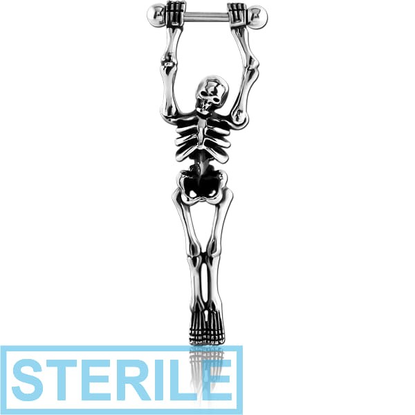 STERILE SURGICAL STEEL CARTILAGE SHIELD - SKELETON