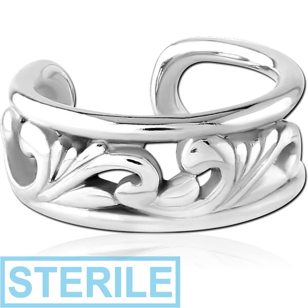 STERILE SURGICAL STEEL EAR CUFF